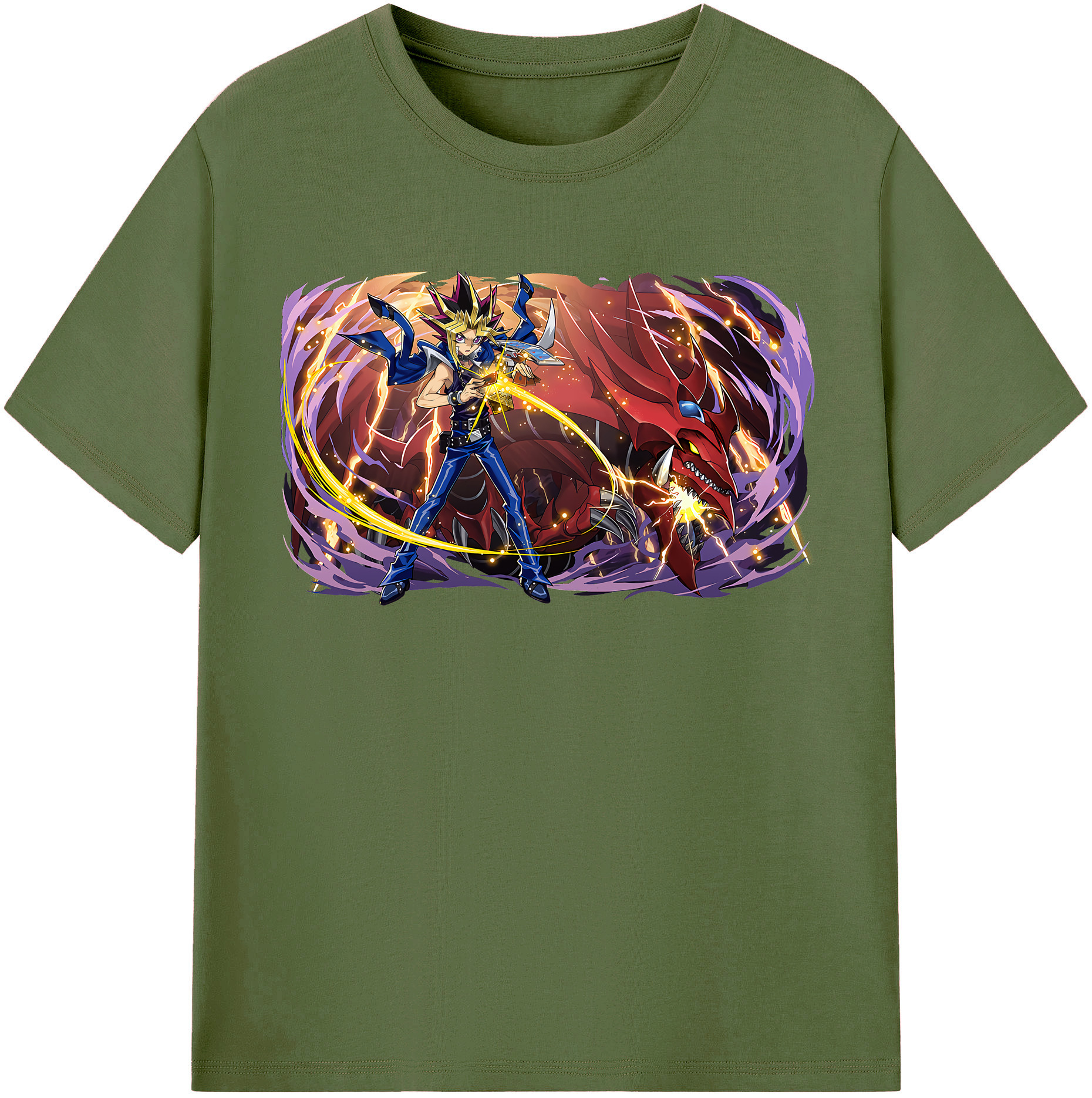 （画像用） 遊☆戯☆王 Yu-Gi-Oh! 綿100％半袖Tシャツ（フロントプリント）